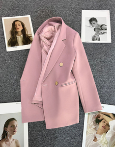 QFZ2771 - Trench-coat coréen élégant à double boutonnage avec capuche pour le printemps et l'automne - Product Image 4