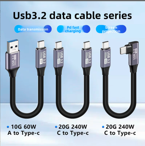 Cavo Dati USB-A/USB-C 3.2 ad Alta Velocità 1 <span class=keywords><strong>M</strong></span>, 60W 10 Gbps, Adatto per Mirroring Schermo CarPlay, Dispositivi Mobili / Dischi Rigidi - Product Image 5