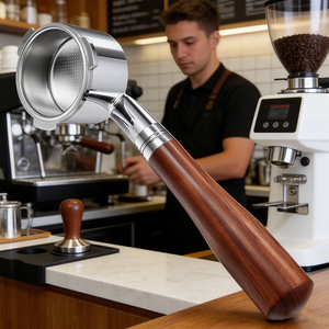 Cestello per Caffè Espresso Portatile Personalizzato, Ecologico, Riutilizzabile, Senza Fondo, in Acciaio Inossidabile, con 3 Orecchie, per Diametri 54mm, 58mm, 51mm - Product Image 4