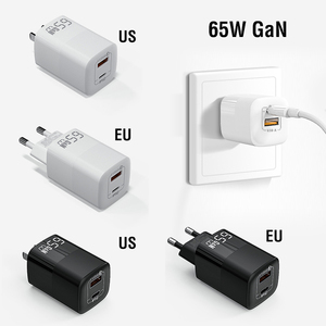 Adaptateur mural double Gan <span class=keywords><strong>USB</strong></span>-A vers <span class=keywords><strong>USB</strong></span>-<span class=keywords><strong>C</strong></span> 65W, <span class=keywords><strong>chargeur</strong></span> rapide pour téléphone portable, prise pliable pour téléphone, ordinateur portable, joueurs <span class=keywords><strong>de</strong></span> jeux - Product Image 4
