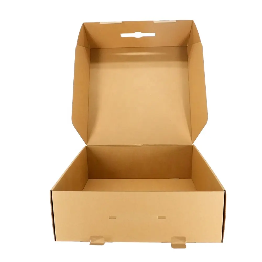 Custom Foldable Packaging Corrugated Carton Closing Self Stick Zipper Express Mailing Shipping box