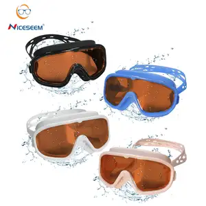 نظارات حماية العين للكبار والصغار من التسمس السريع ضد الضباب في ساحات السباحة نظارات حماية للأطفال في سباقات السباحة