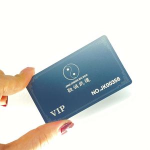 Cartes de visite professionnelles en métal brossé mat avec logo, fabriquées en Chine - Product Image 6