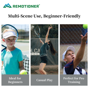 Set <span class=keywords><strong>de</strong></span> Entrenamiento <span class=keywords><strong>de</strong></span> <span class=keywords><strong>Tenis</strong></span> Portátil <span class=keywords><strong>con</strong></span> <span class=keywords><strong>Pelota</strong></span> <span class=keywords><strong>de</strong></span> Alto Rebote y <span class=keywords><strong>Cuerda</strong></span> <span class=keywords><strong>Elástica</strong></span> Resistente para Jóvenes y Adultos Principiantes, Personalizable - Product Image 5
