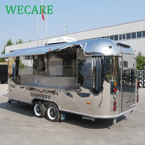 WECARE Quầy Bar Nước Trái Cây Di Động Ngoài Trời Xe Tải Thực Phẩm Bán Hàng Bánh Burger Xe Đẩy Pizza Xe Tải Thực Phẩm Bán Đồ Ăn Và Xe Kéo Thực Phẩm