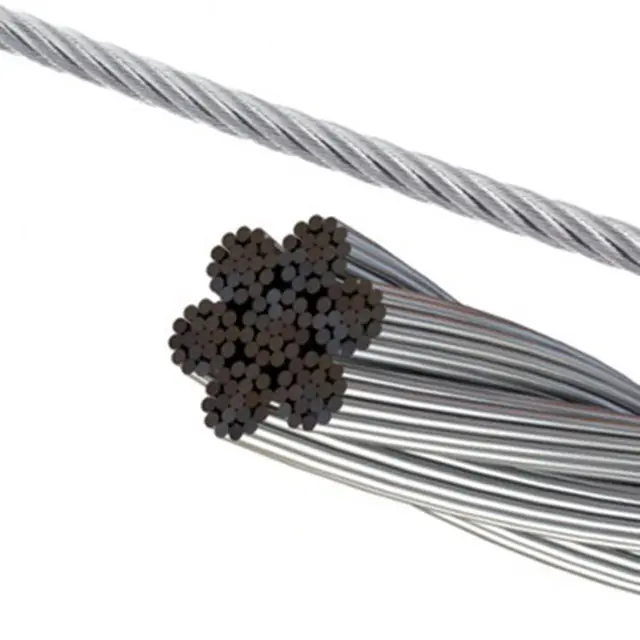 Harga grosir penggunaan memancing tali kawat baja galvanis dan ungalvanis 8x19 10mm 12mm lift tali kawat baja untuk dijual
