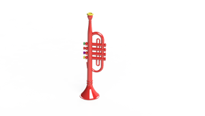 Trompette haut de gamme pour enfants, instrument de musique à vent coloré, sans piles requises - Product Image 3