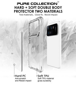 Custodia Trasparente Semplice in TPU Morbido per <span class=keywords><strong>Xiaomi</strong></span> 11 Ultra, <span class=keywords><strong>Cover</strong></span> Posteriore Rigida in PC per <span class=keywords><strong>Xiaomi</strong></span> 11 Pro 12 13 14 15 16 - Product Image 4