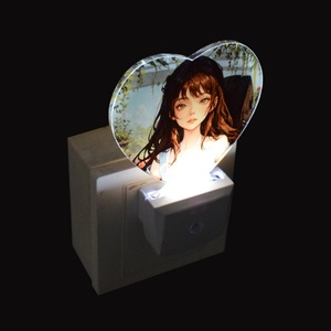 Acrylic LED Sensor-Controlled Battery Night <b>Light</b> Heat Transfer Printing <b>Plug</b>-<b>in</b> Modern Design Bedroom Use Rectangle/Square - Product Image 2