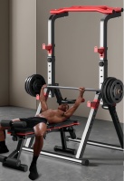 Tour de musculation pliable multifonction réglable avec barre de traction et station de dips, équipement d'entraînement de force de haute qualité en carbone