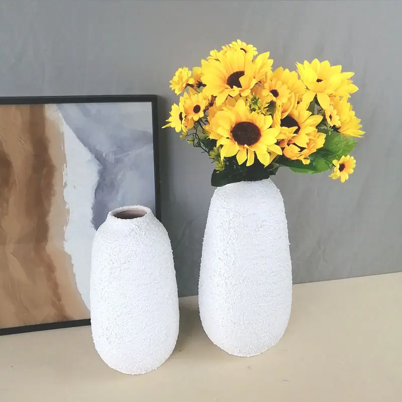 モダンな家の装飾シンプルな花瓶北欧の花瓶装飾磁器セラミックリビングルーム特大Tシャツ大型花瓶