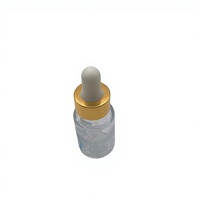 Vente flash : flacon compte-gouttes en verre transparent de 15 ml avec bouchon en aluminium, flacon vide pour huiles essentielles, diffuseur disponible