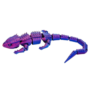 3D-Gedruckte Chamäleon-Skink-Figur, Bewegliche Flexible Eidechsen-Figur, Trendiges Schreibtisch-Haustier-Spielzeug, Geschenk, Grenzüberschreitender Großhandel - Product Image 1