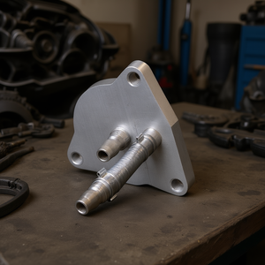 ขายึดตัวระบายความร้อนน้ำมันเกียร์ FG 193 R48 ทำจากอลูมิเนียมอัลลอย พร้อมข้อต่อสายยาง - Product Image 3