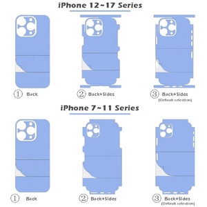 Iphone के लिए अनुकूलन छवि मोबाइल फोन स्टिकर 17 17प्रो 17प्रो मैक्स 17 प्रो मैक्स 17 एयर फोन बैक कवर त्वचा स्टिकर फिल्म - Product Image 2