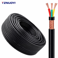 Kabel Kontrol Fleksibel Industri RVVP Berpelindung Konduktor Tembaga Terlilit Isolasi PVC IP65 2-6 Inti 0.2mm-1.5mm 300V/500V