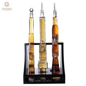 Ensemble de carafe à whisky 3 pistolets, carafe en forme de bouteille AK, distributeur de boissons pour bar à domicile, pour <span class=keywords><strong>bourbon</strong></span> et tequila - Product Image 2