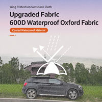 Carpa de Techo Automática de Aleación de Aluminio para 3 Personas, para SUV, Camping Todoterreno, Sin Necesidad de Instalación, Doble Capa, Tela Oxford 600D
