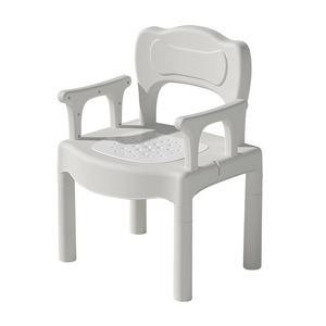 Bath <b>Bench</b> <b>Plastic</b> Shower Chair For Elderly And Pregnant Women Non Slip Seat With Backrest And Arms 100kg Capacity - Product Image 5