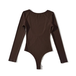 Maillot de bain à manches longues pour femmes, justaucorps, Anime, Photos, <span class=keywords><strong>Sexy</strong></span>, solide, Lingerie, Body, fabricant, nouvelle collection 2023 - Product Image 6