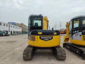 Machine de construction d'occasion originale, pelle sur chenilles Komatsu PC78US, 7 tonnes, petite pelle Komatsu d'occasion, avec chenilles en caoutchouc - Product Image 3
