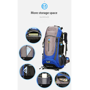 Custom Waterproof Hiking <b>Camping</b> Backpack Trekking Bag <b>Rucksack</b> Large Capacity Travel Outdoor Sports Bags Backpack Trekking - Product Image 6