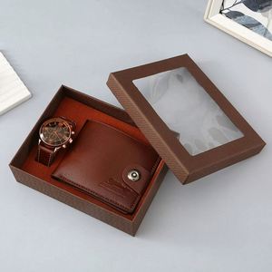 Luxury High Quality Mens Set Wholesale Corporate Business Accessories Wallet Belt Watch Pen Keychain <b>Gift</b> <b>Box</b> Anniversary - Product Image 5