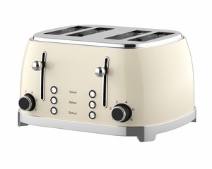 Tostadora de 4 Rebanadas con Función de Descongelación, Recalentamiento y Cancelación, Carcasa Metálica Mecánica - Product Image 1