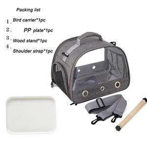 Borsa da Trasporto Portatile per Uccelli, Gabbia per Piccoli Animali, Pappagalli, Piccioni, con Vassoio per Alimentazione e Supporto - Product Image 6