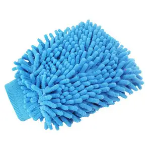 China supplier car wash mitt microfiber cleaning chenille glove