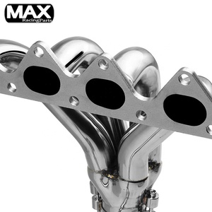 Oto yarış parçaları motor Turbo paslanmaz çelik egzoz üstbilgi egzoz borusu İniş borusu kiti VW Golf 2 için 19E 1.8L 3 tip 1 HXO 2.0L 16V - Product Image 5