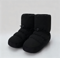 Bottines chaudes pour femmes, chaussures de danse d'hiver antidérapantes pour filles, bottes de ballerine