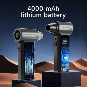 Souffleur d'air électrique puissant 4000 mAh, mini ventilateur turbo haute pression, dépoussiéreur à air comprimé pour nettoyage de PC et ordinateurs de bureau - Product Image 2