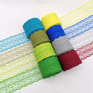 Rouleau de ruban de dentelle vert olive rose doré pour la décoration, multicolore de haute qualité, <span class=keywords><strong>4</strong></span>.5cm, 10m, vente en gros - Product Image 5