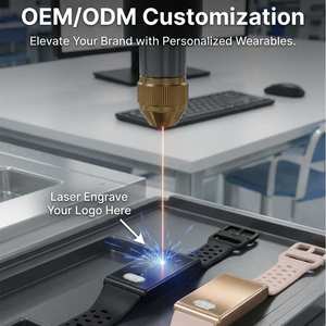 Nouveau bracelet intelligent Spovan ES02 avec ECG, PPG, HRV, mesure de la température, étanche, moniteur de santé, sans écran, avec SDK - Product Image 4