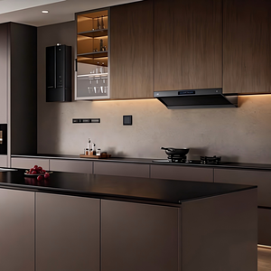 JINGSHUN Vente en gros de meubles de cuisine modulaires à conception personnalisable, ensemble complet de cuisine avec îlot, fabrication pour villas et maisons - Product Image 2