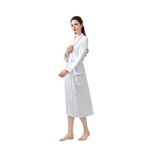 Sunhome Luxury Design Bathrobes Body Drying Waffle Sleepwear Fashion Stylish Pyjama For Women