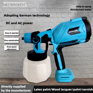 NEOBRISKEN 580W Portable High-Pressure Lithium-Ion Paint Spraying Machine Handheld <b>Power</b> Gun 0.2BAR Painting <b>Tools</b> N466 Car Wash - Product Image 2