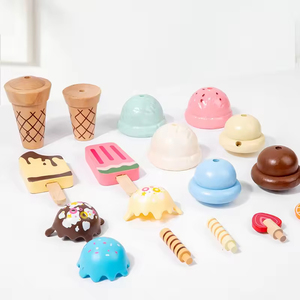 Accessoire de camionnette à crème glacée en bois pour enfants de 3 ans et plus Accessoires de <span class=keywords><strong>cuisine</strong></span> préscolaire Jouet de jeu de rô<span class=keywords><strong>le</strong></span> - Product Image 5