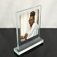 Trophée rectangulaire en cristal transparent personnalisé MH-FJ0184