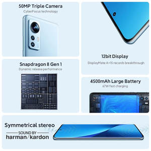 Versione globale <span class=keywords><strong>Xiaomi</strong></span> <span class=keywords><strong>12</strong></span> <span class=keywords><strong>5G</strong></span> <span class=keywords><strong>12</strong></span> + 256G Smartphone 8 Gen 1 Octa Core 4500Mah 120Hz Smart Gaming telefoni cellulari <span class=keywords><strong>Xiaomi</strong></span> <span class=keywords><strong>12</strong></span> - Product Image 6