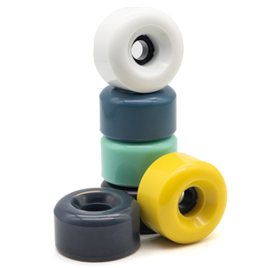 Juego de 4 ruedas para muebles con superficie de goma suave, rodamiento silencioso y alta capacidad de carga para estanterías de almacenamiento - Product Image 3