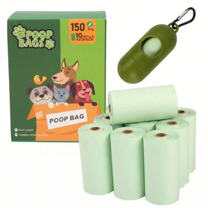 100% Biodegradable <strong>Dog</strong> Poop <strong>Bags</strong> | Compostable Pet Waste <strong>Bags</strong> | Factory Direct | Custom Logo Printed | 15 <strong>Bags</strong>/Roll | Wholesale - Product Image 1