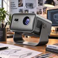 Projecteur Mini LED WiFi Sans Fil Android TV Smart LCD Natif Home Cinéma Portable Film Extérieur Écran Beamer Intelligent