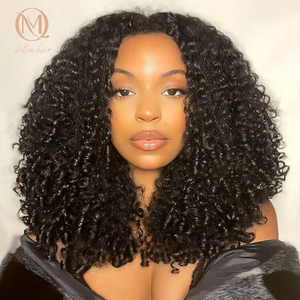 High Density Raw Burmese Curly <strong>Hair</strong> Wig Glueless HD Full Lace Front Wigs Brazilian Human <strong>Hair</strong> 12A Grade Vietnamese Raw <strong>Hair</strong> Wigs - Product Image 2