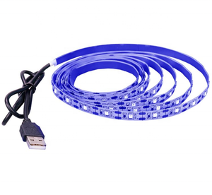 Tira de Luz LED UV 2835 DC5V, 0.5M 1M 2M 395nm, Impermeable, Cinta Ultravioleta Morada, Lámpara Flexible USB para Fiestas Fluorescentes - Product Image 1