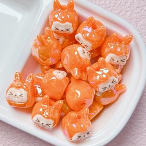 Handmade KIKI <b>Resin</b> Beads 16x20mm Irregular Shape New Cartoon <b>UV</b> Electroplating Color DIY Keychain Acrylic Plastic Lucite - Product Image 3