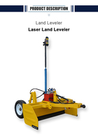 Prix de gros usine : Mini niveleuse laser pour terres agricoles, machine de nivellement de terrain