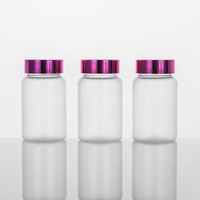 Bouteilles Médicales en PET Transparent Givré de Haute Qualité de 100 ml avec Bouchon à Vis pour Conditionnement de Vitamines – Vente en Gros