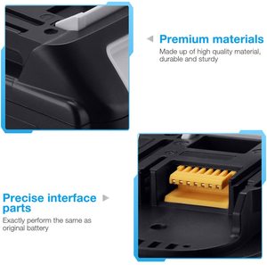 Batería de repuesto para herramienta eléctrica BL1860B BL1850B <span class=keywords><strong>BL1840B</strong></span> BL1830B 18V 3Ah 4Ah 5Ah 6Ah batería recargable de iones de litio - Product Image 5